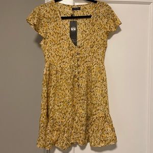 Sundae Muse Floral Button Down Dress